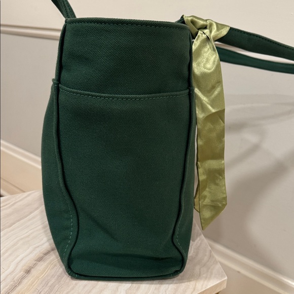 Kate Spade Bag Jett Green Canvas Large Tote - Picture 8 of 17